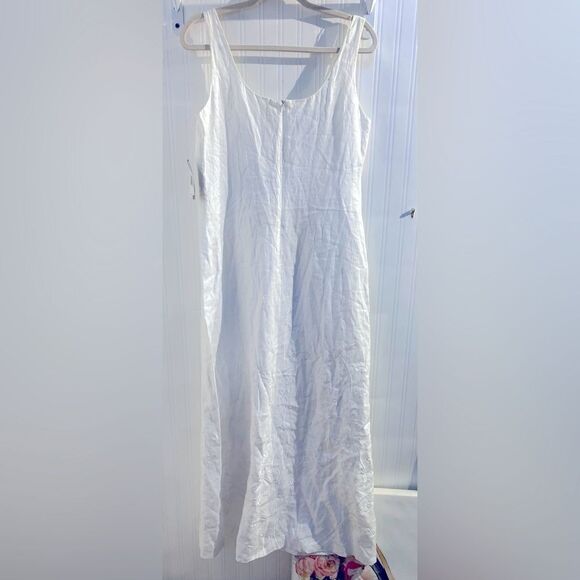 NWT Lauren Ralph Lauren Shelter Island Linen Dress Size 12 - Picture 7 of 10